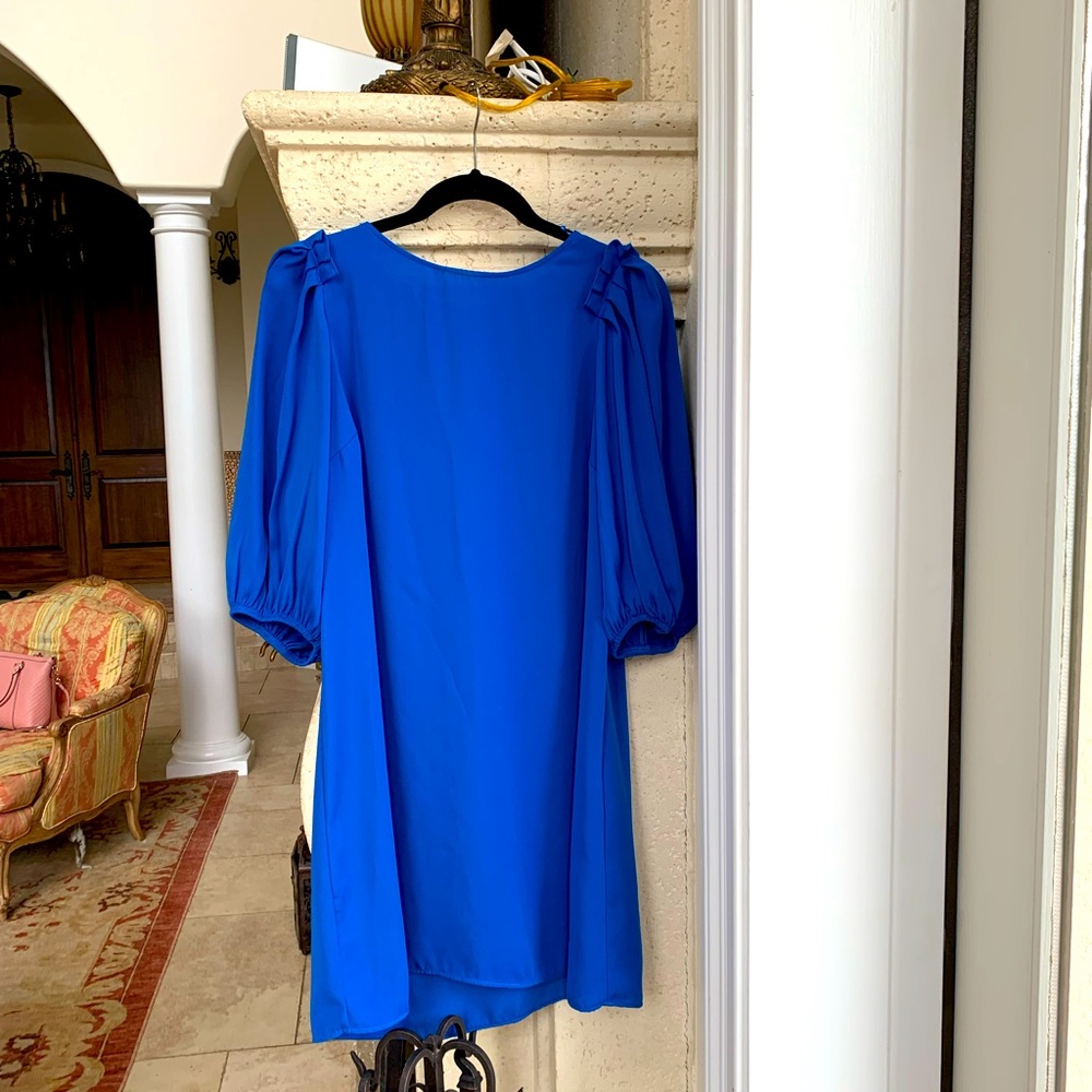 Royal Blue Keyhole Dress